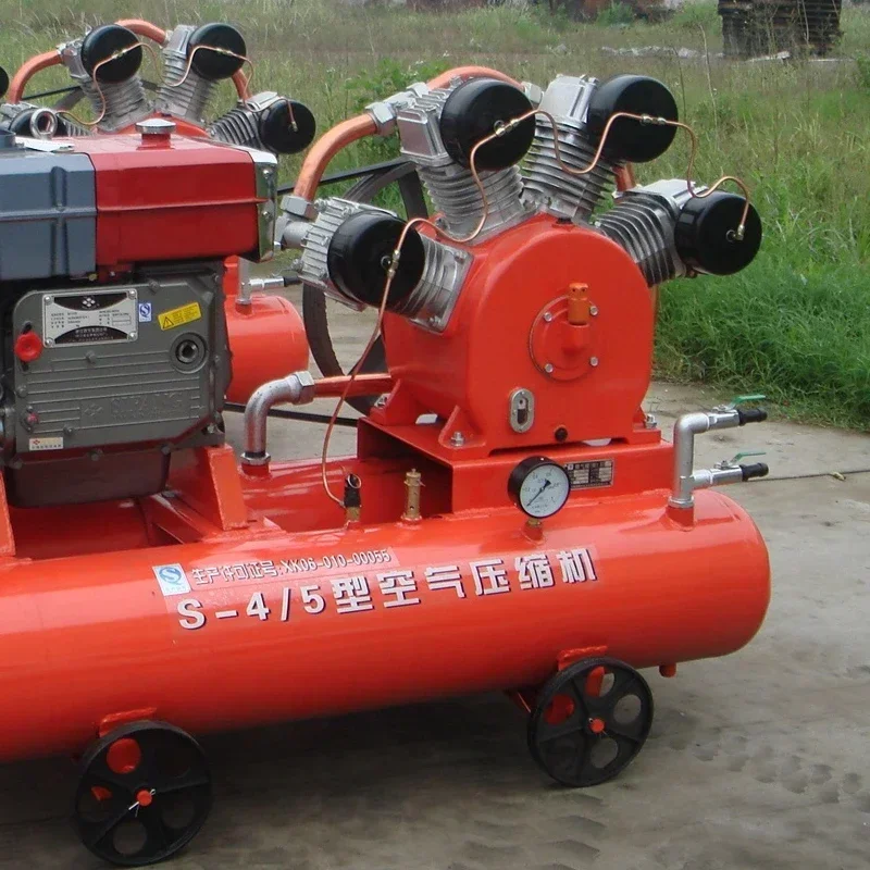 Portable 18.5kw Industrial Air Compressor SF 4.0-5 4 Cylinders Diesels Engine Mining Air Compressor