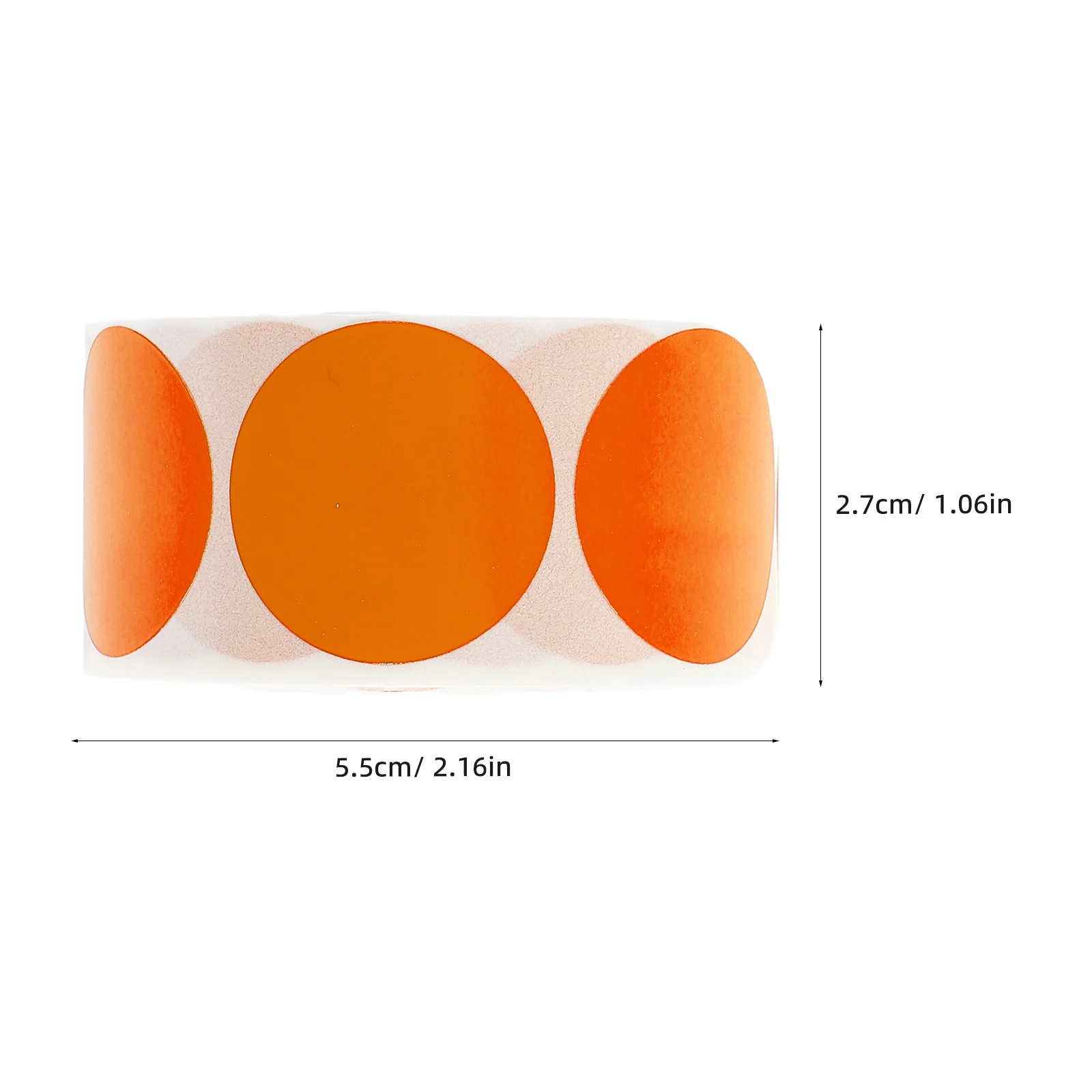 5 لفات ملصقات لاصقة مستديرة نقاط دائرية فارغة ذاتية اللصق سطح كتابة أملس لاصق قوي لحقيبة الحرف اليدوية