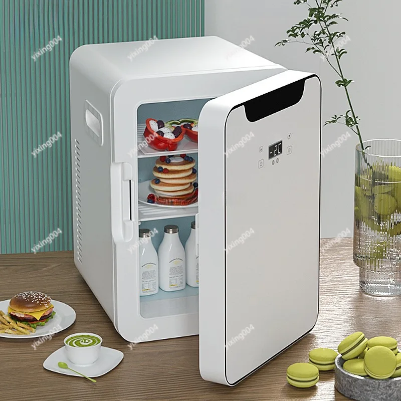 Portable Mini Cooler Fridge Dual Purpose for Vehicle & Dorm Energy Efficient Household