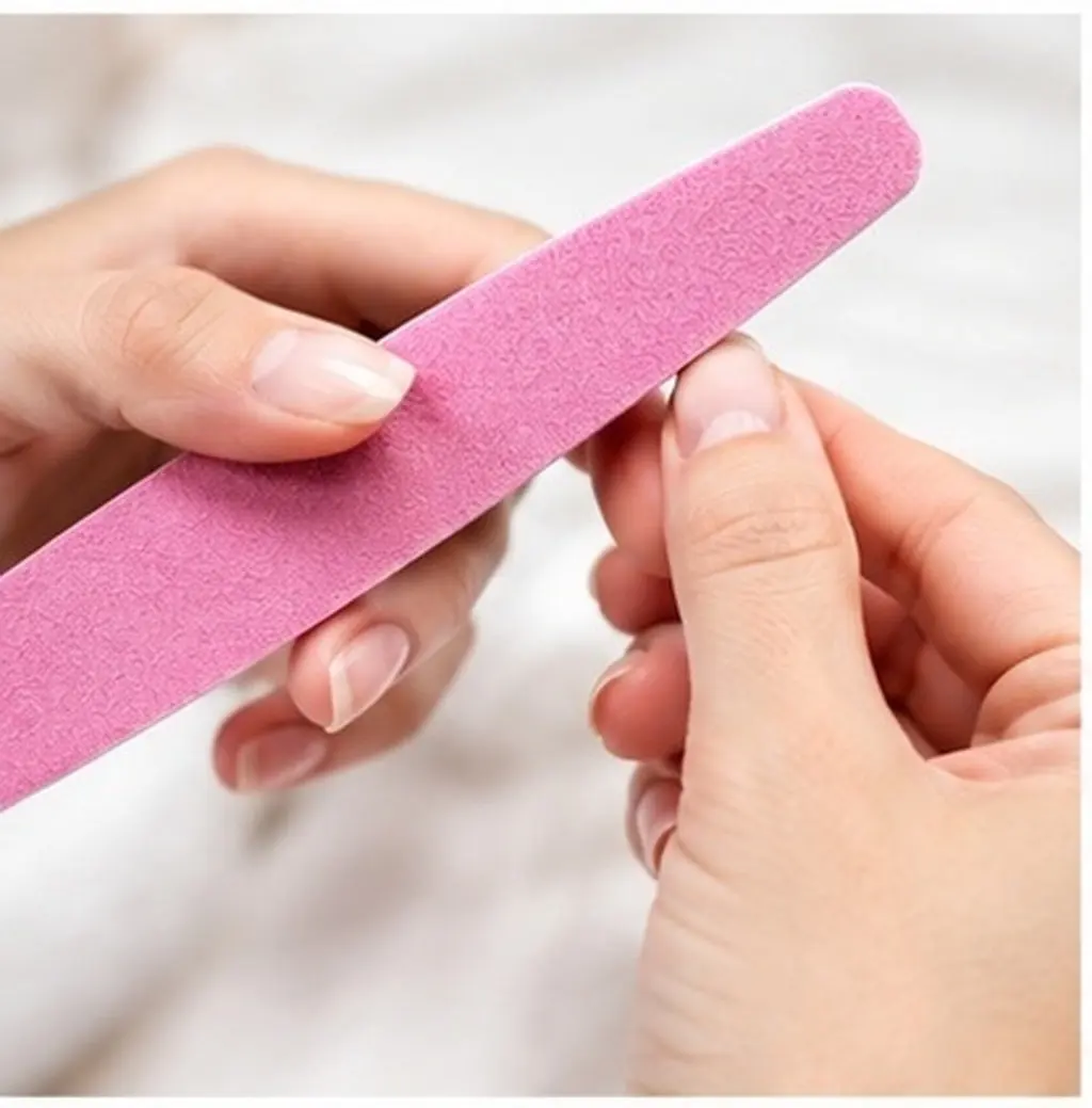 1Set Manicure Frosted Strip Nail File Buffer Double Sided for Shaping Rounding Nails Salon Spa Personal Care
