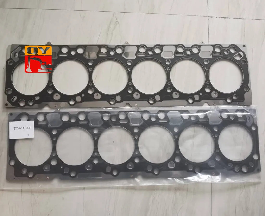 6754-11-1811 Gasket Excavator Engine 6D107 Cylinder Head Gasket For Excavator PC200-8