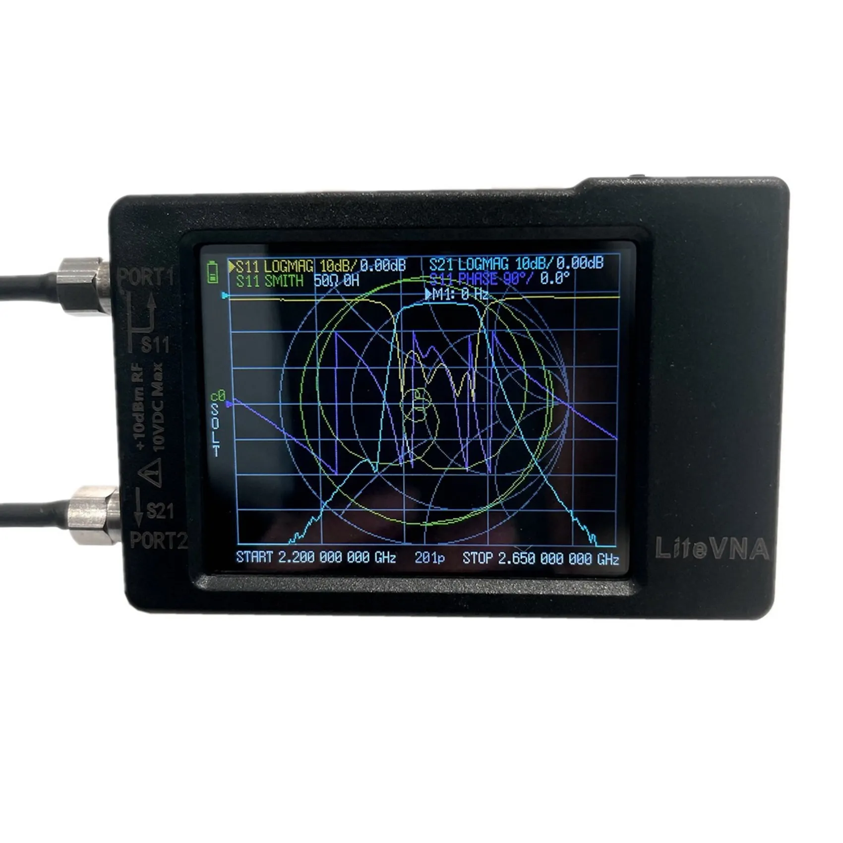 Nuovo LiteVNA-64 50KHz-6.3GHz LiteVNA 4 pollici Touch Screen Analizzatore di rete vettoriale Analizzatore di antenna HF UHF Aggiornamento di NanoVNA