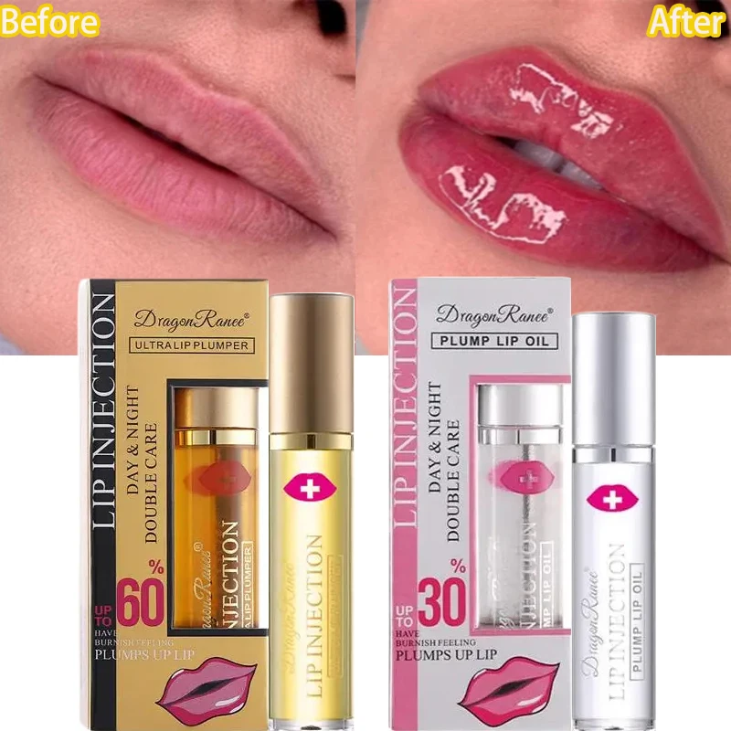 Instant Lip Enhancer Plumper Oil Extreme Volumising Lip Gloss Serum Nourish Anti-Wrinkle Sexy Lip Moisturizing Care Cosmetics