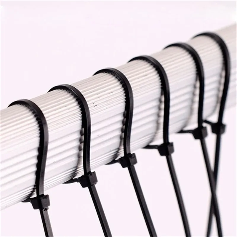 100pcs/lot Self Locking Nylon Cable Ties Detachable Cord Tie Straps Adjustable Fastening Loop Cables Zip Bundle Ties Wholesale image 4