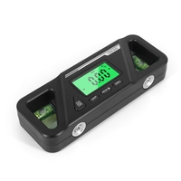 Compact Inclinometer Digital Inclinometer Angle Finder Gauge Spirit Level Bottom Magnet Data Hold Bright LCD Display M4YD