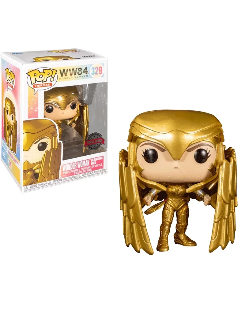 Funko Pop Wonder Woman Golden Armor Shield Special Edition