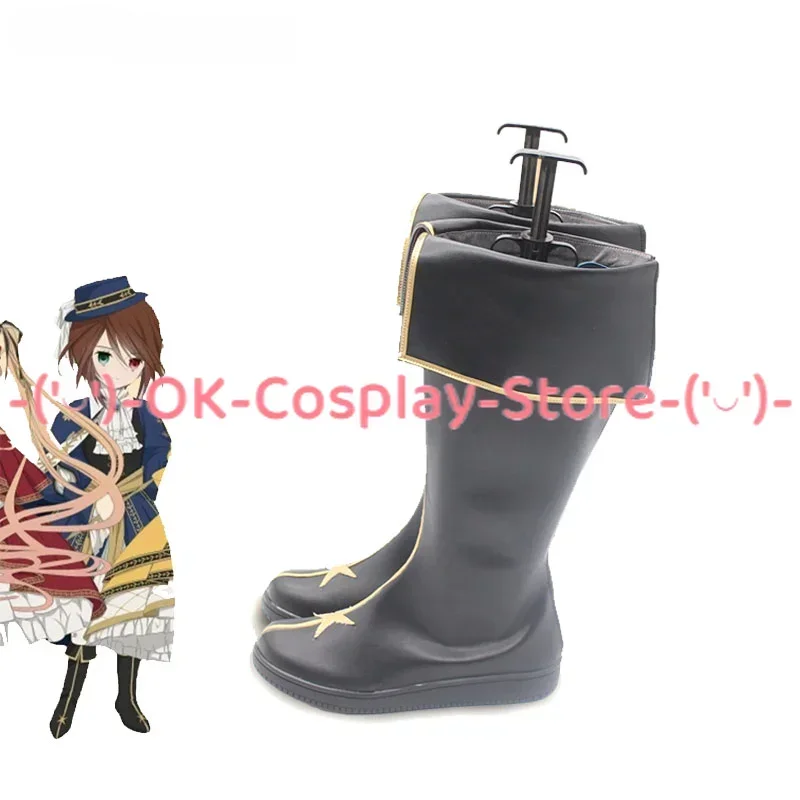 [Customized Size] Rozen Maiden Souseiseki Cosplay Shoes Anime Roleplay Prop Halloween Carnival Party Boots PU Leather