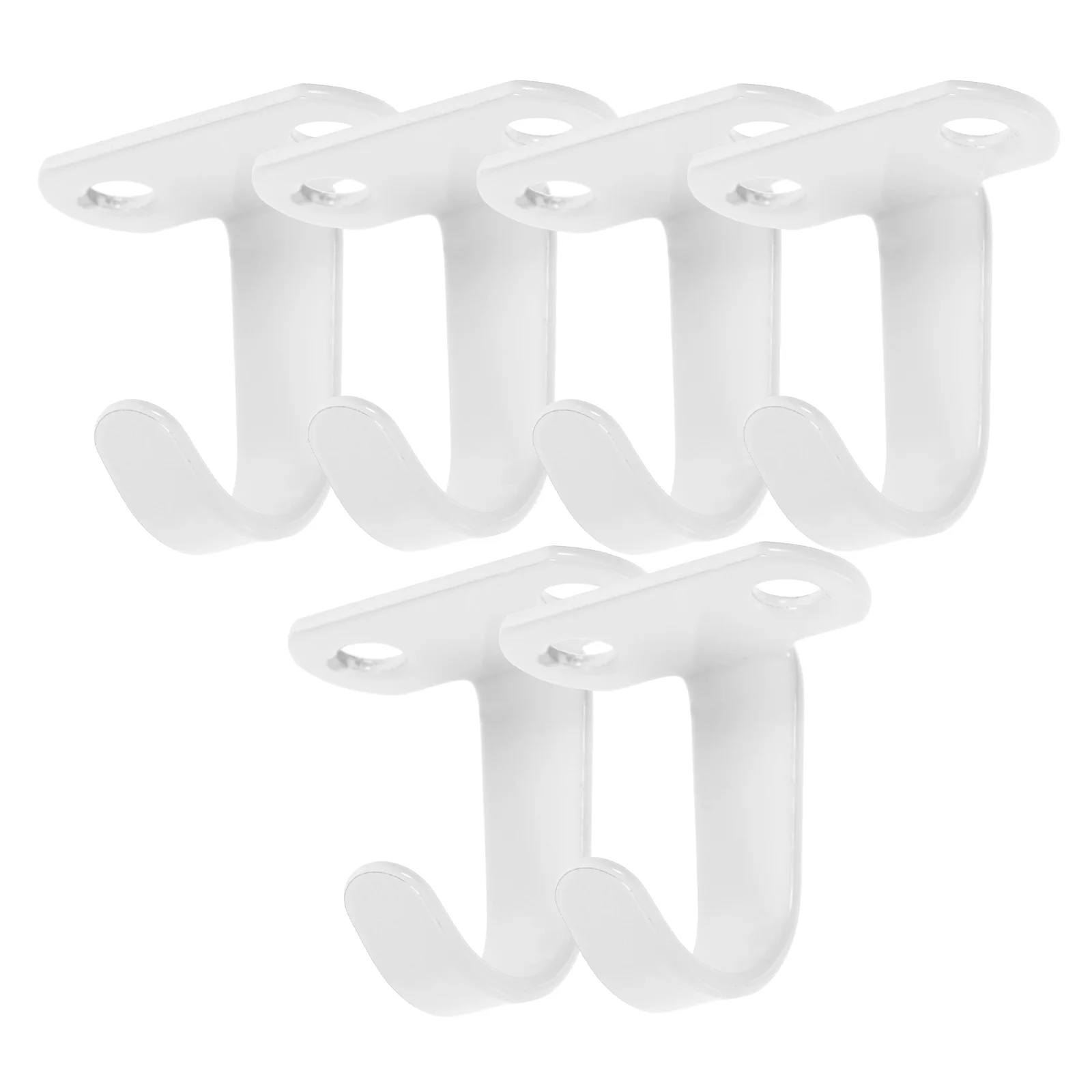 

6 Pcs Hook up Wall Hanging Hooks Ceiling Reliable Hangers Coat Fixing Screw Mounted Heavy Duty