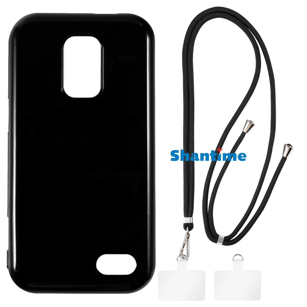 Suitable for Doro 8031 Case + Ajustable Neck/Crossbody Lanyards and Spacers, Silicone TPU Cover with Soft