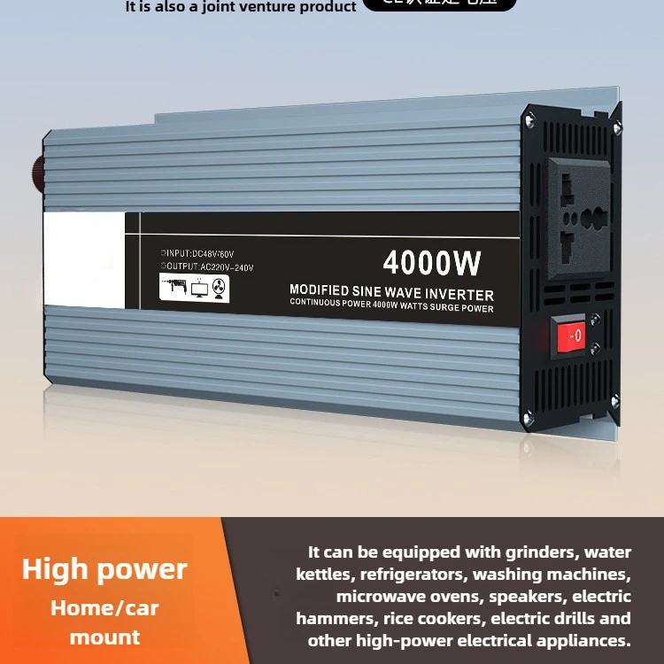 

Чистая синусоида инвертор 2200 Вт-2600 Вт высокой мощности 12 В 24 В 48 В 60 В до 220 В аккумуляторный инвертор для электромобиля интеллектуальный двойное напряжение