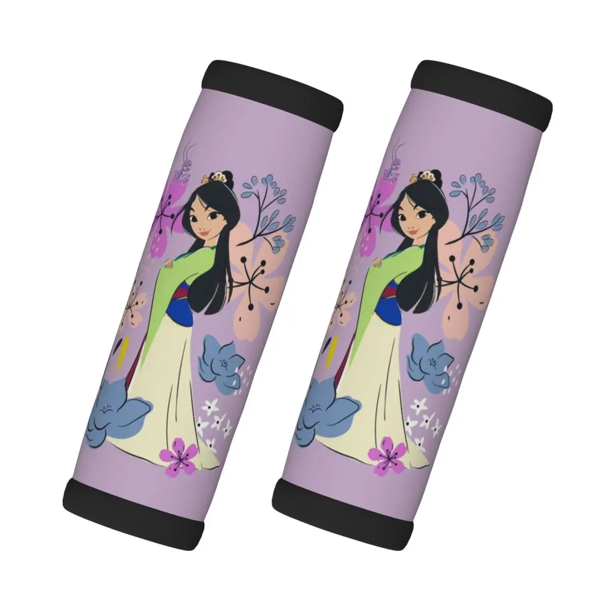 

Custom Mulan Princess Luggage Handle Wrap Suitcase Identifier 2 Pack Refrigerator Handle