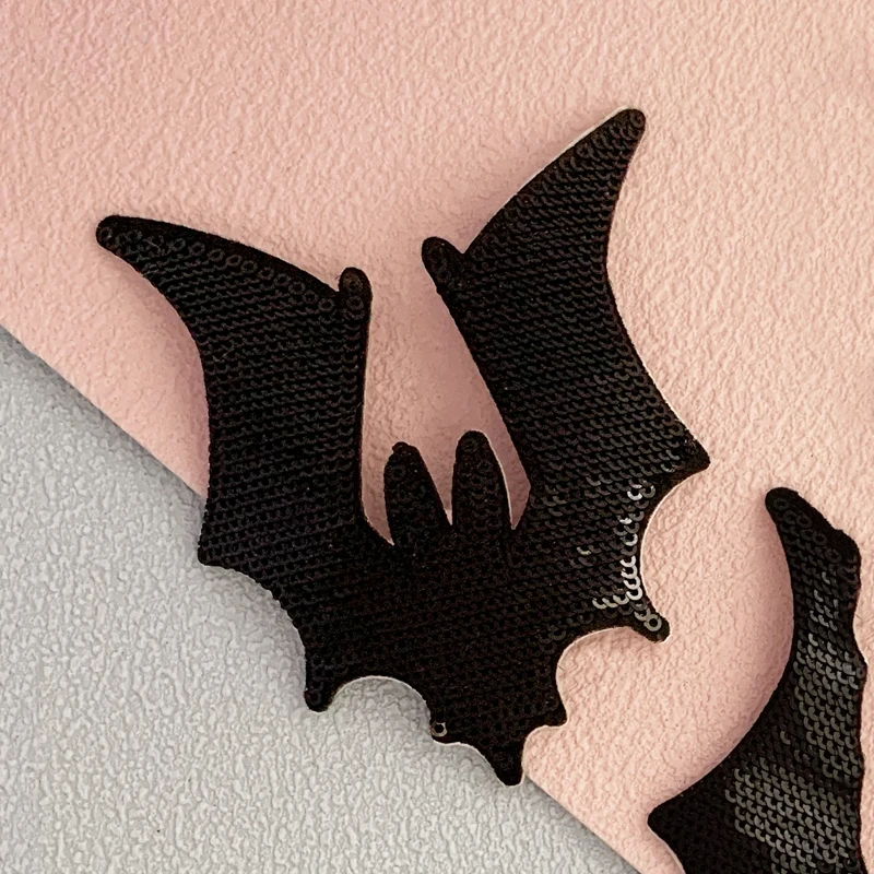 Bat embroidery patch, Halloween, decal, cartoon, animal, ironing, DIY, 1PCs