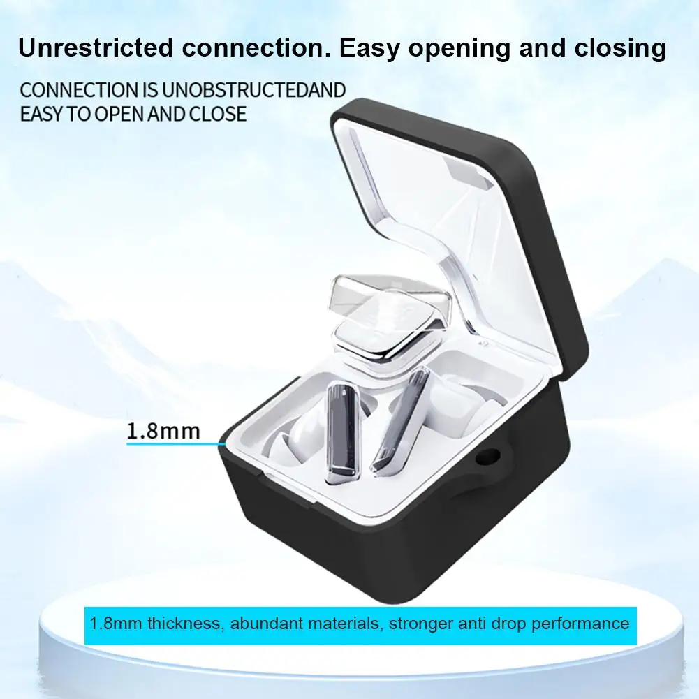 QCY MeloBuds Neo Wireless Earphones Bluetooth 5.3 LED Earbuds Dual-Connection Digital Power Display Transparent Headphone T Q6C0