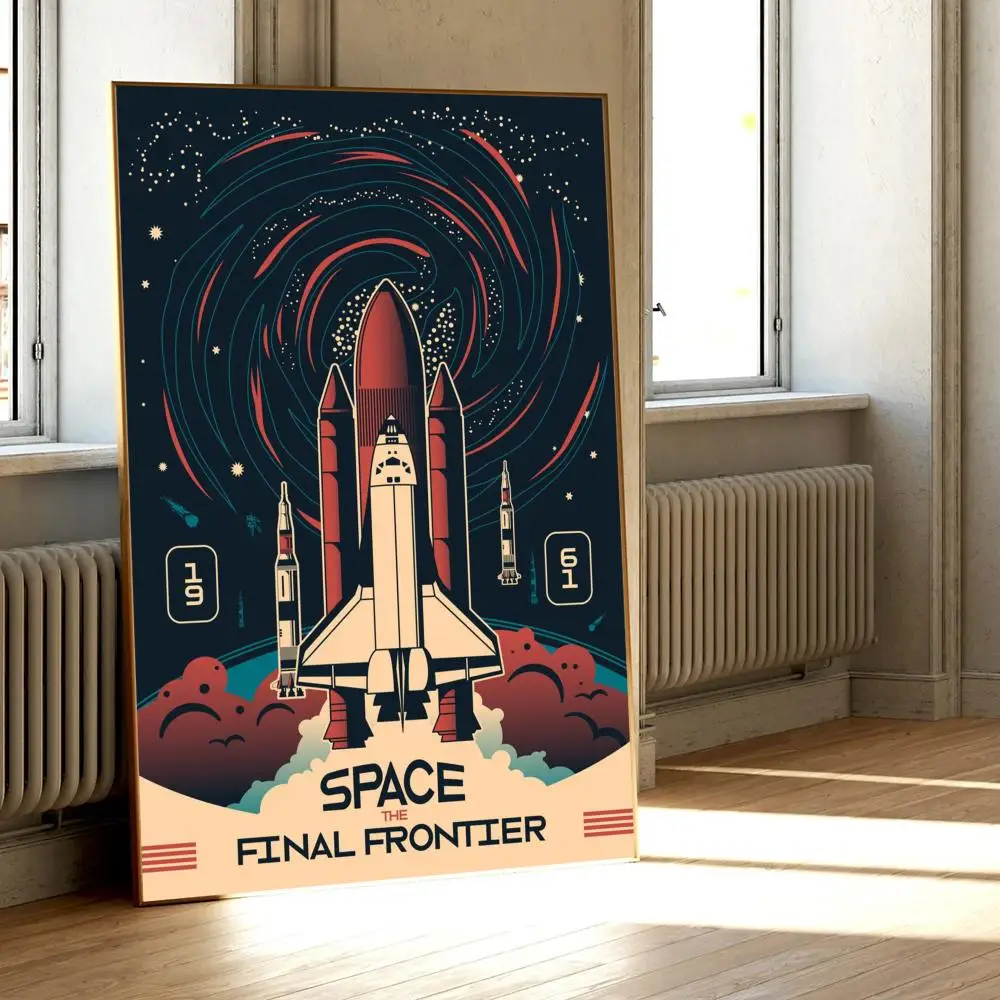 Vintage Space Retro Poster Classic Vintage Posters HD Quality Wall Art Retro Posters for Home Room Wall Decor