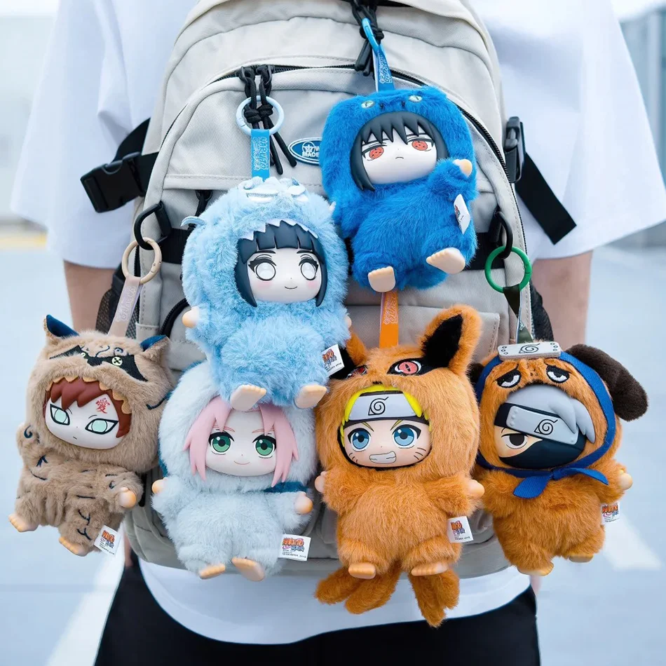 In Stock TOP TOY Naruto EAKI Cute Beast Party Sasuke Vinyl Cute Plush Blind Box Figure Pendant Gift