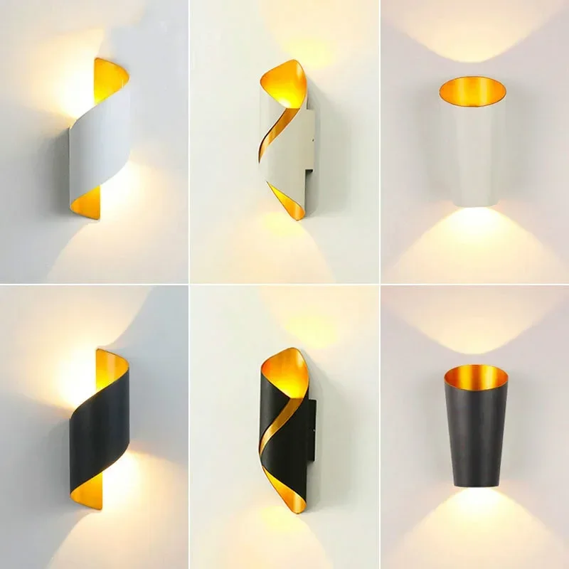 

RYH wall lamp 25NEW double outdoor head spiral external wall up and down light outdoor waterproof courtyard balcony wall lamp