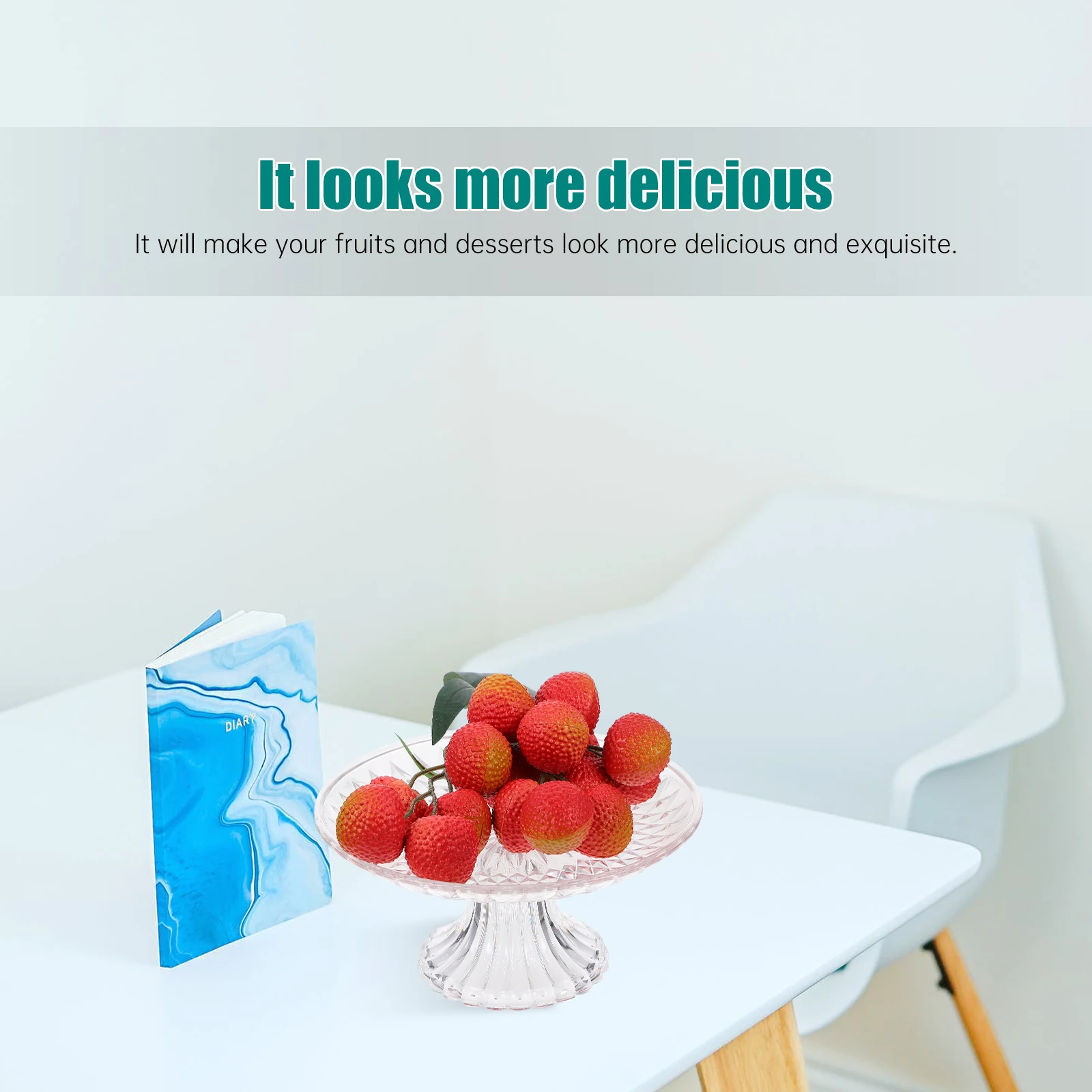 1 قطعة وعاء الفاكهة الاكريليك 10 بوصة مستديرة شفافة الحلوى حامل انفصال صينية الوجبات الخفيفة لحفل الزفاف Ktv الحدث كعكة العرض