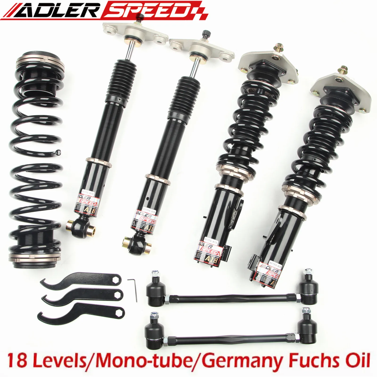 

ADLERSPEED 18 Way Damping Adjustable Coilovers Suspension For Hyundai Genesis Coupe 11-16