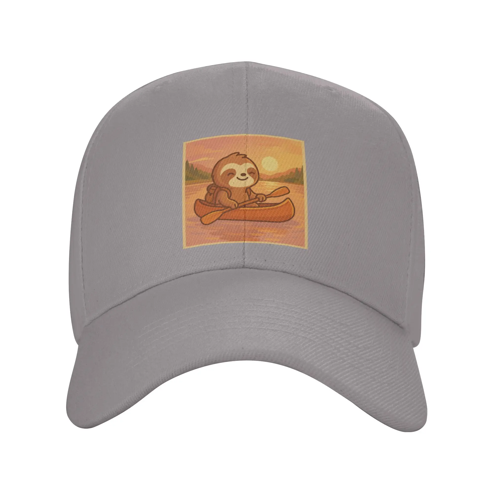 Go with the Flow - Canoe Trendy Baseball Cap Tropical Travel Polyester Snapback Cap