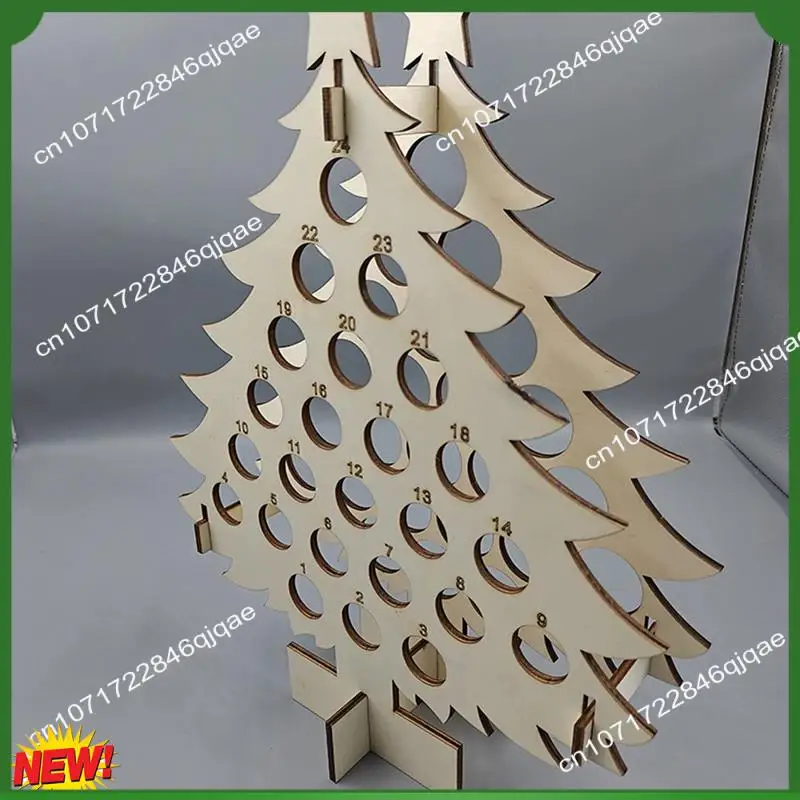 

A48I Рождественская елка Календарь Праздничная винная стойка Вино и духи Подарочное украшение Украшение домашнего календаря