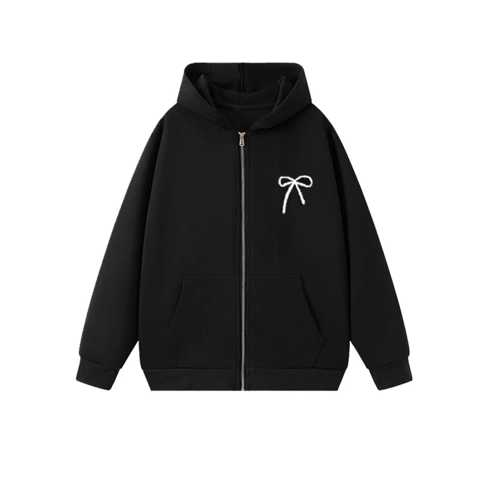 

Soft Sweet Bow Girl Bowknot Hoodie Child Loose Teens Autumn Hoodie Coat Long Sleeve Y2k Coat Girls Students