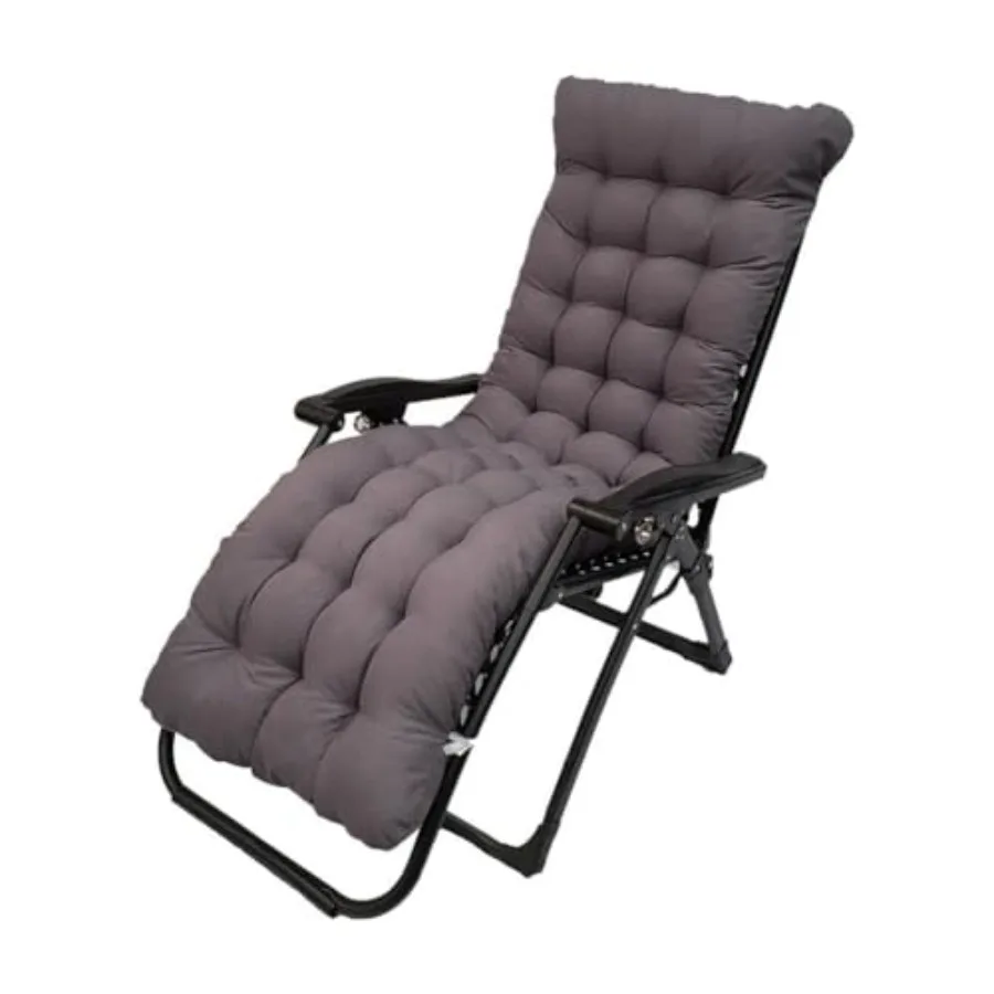 

Подушка для шезлонга 61 дюйм, утолщенная, с мягкой набивкой, для уличных кресел-реклайнеров, качелей и скамеек