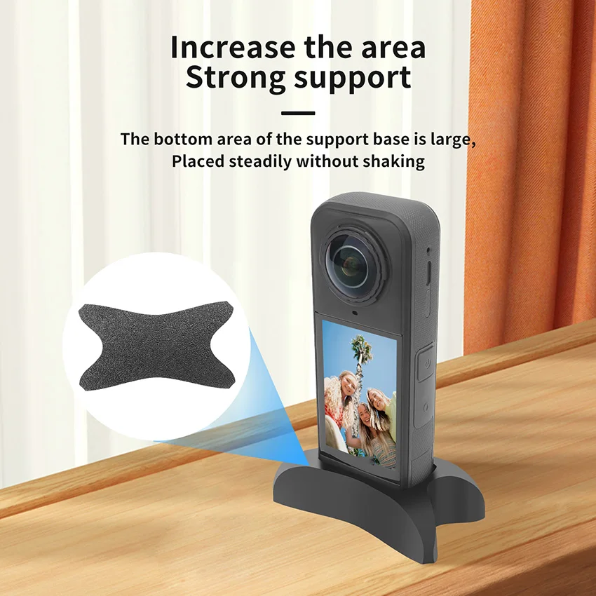 Силиконовая настольная фиксированная основа для Insta360 X5, настольный держатель, автомобильное крепление, стабилизатор, опорный кронштейн, аксессуары для экшн-камеры