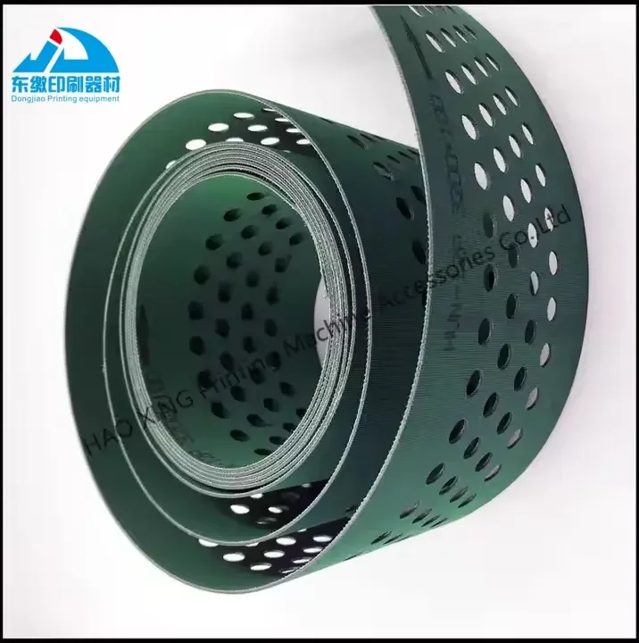 Venda quente de perfuração de papel correia transportadora de papel de sucção correia transportadora para máquina de impressão KBA 3200*100