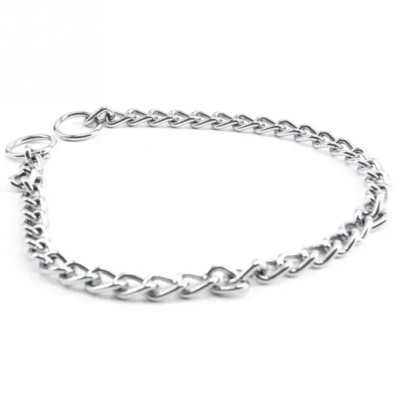 Collier de dressage JODog en acier inoxydable, collier d'étiquette de nom d'affichage, contrôle de sécurité, métal réglable, petit et grand chien, salle, 4 tailles, #127