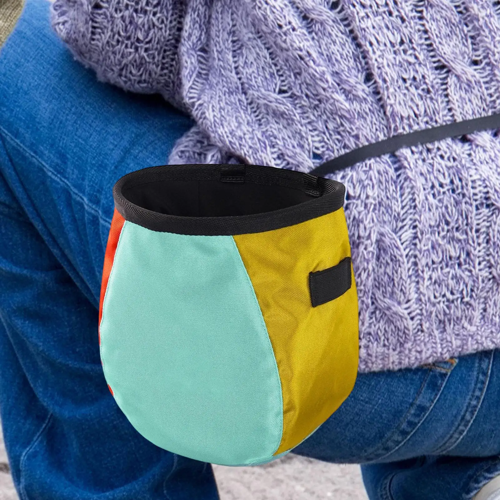 

New Refillable Chalk Bag With Waist Belt Gymnastics Chalk Pouch For Weightlifting, Disc Golf & Outdoor Climbing accessories