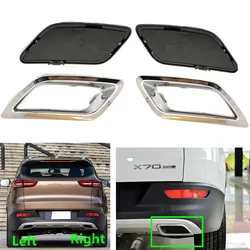 Car Rear Tail Pipe Bright Strip Decorative Cover For Chery Jetour X70 X70S 2018 2109