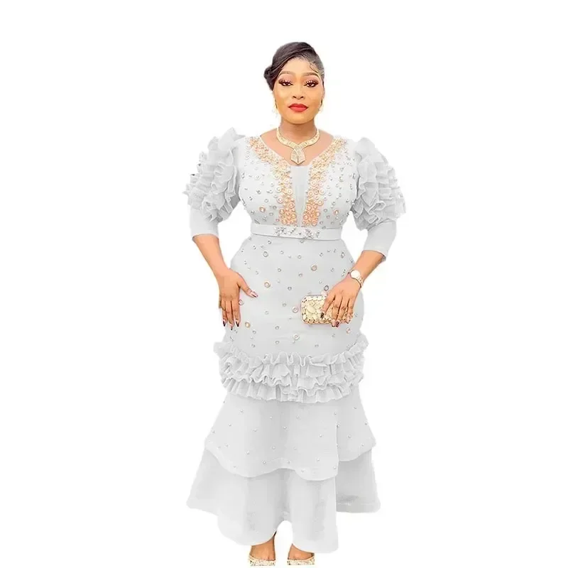 África roupas plus size vestidos de festa africanos para mulheres dashiki ancara lantejoulas casamento noite sexy bodycon maxi vestido de natal