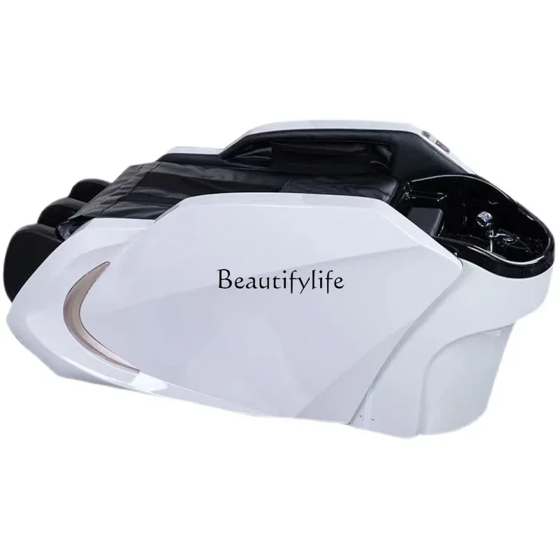 

LJYFumigation Smart Electric Massage Shampoo Bed Barber Shop Head Therapy Flush Bed Thai Massage Bed