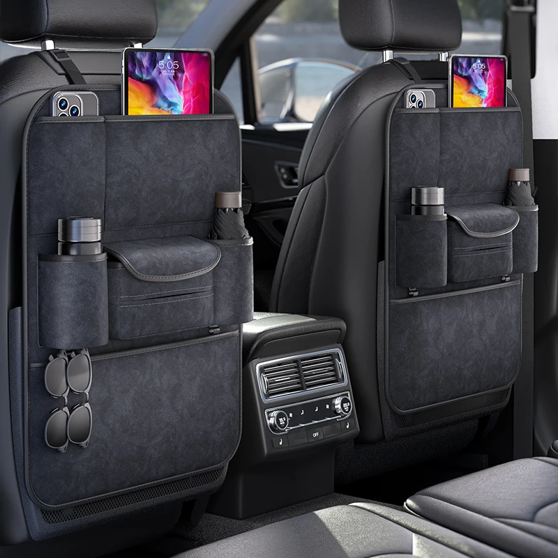 

Car Seat Back Shelf Seat Back Storage Hanging Bag Back Tissue Box Car Utility Supplies Daquan
