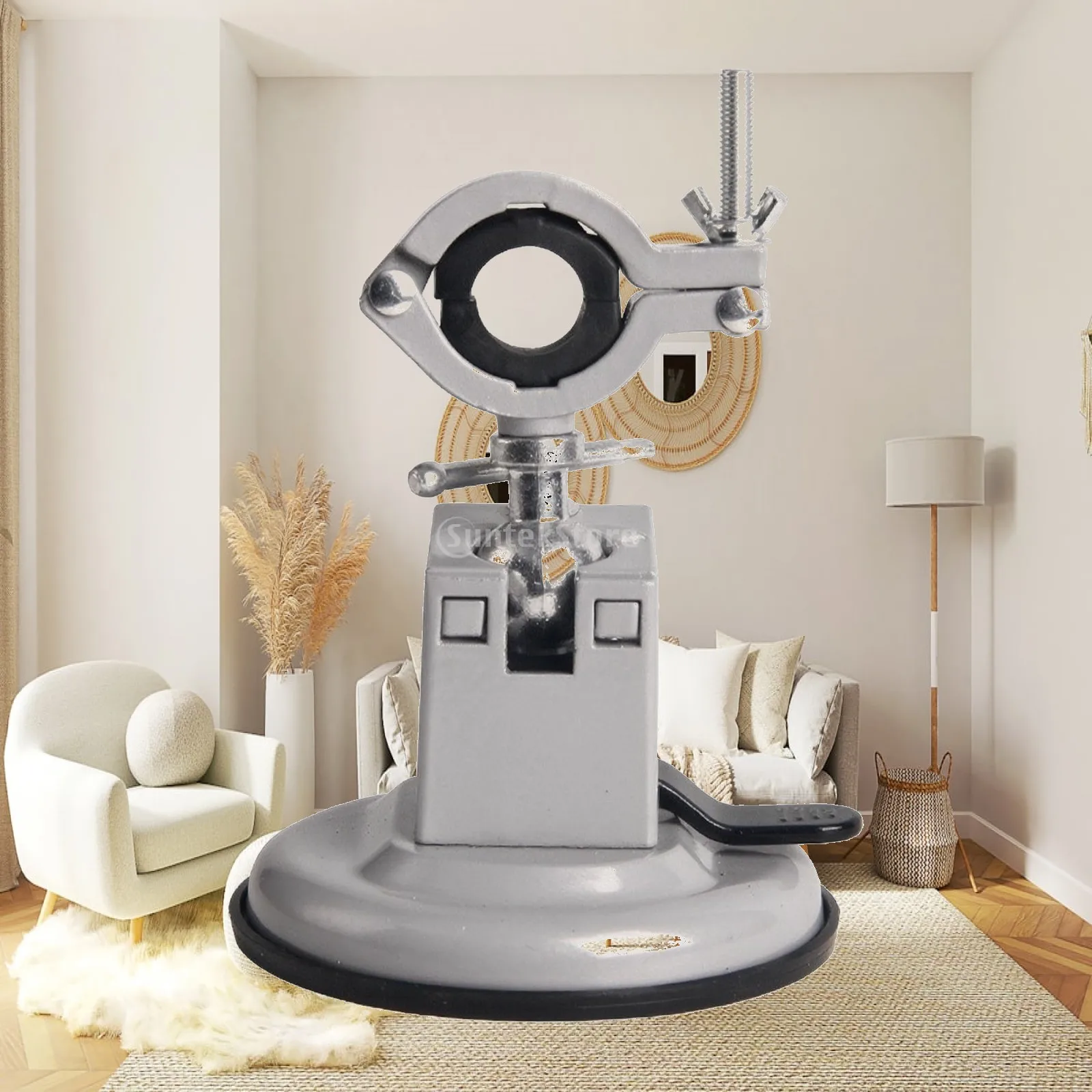 Suction Cup Clamp Vise for Home Repair and Crafting with Soft Rubber Guard Pads and Sturdy Aluminum Construction