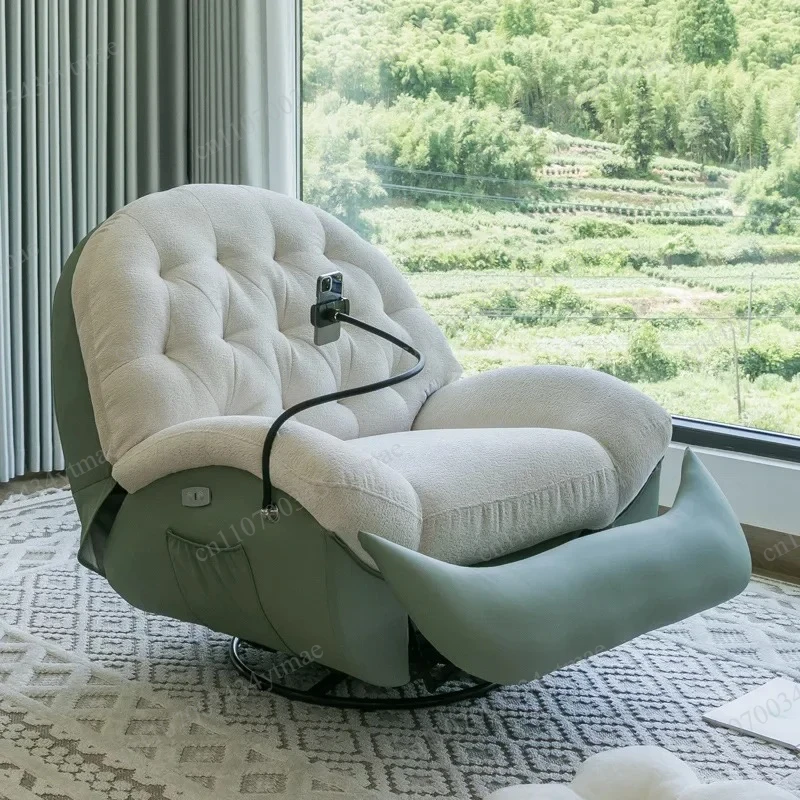 Heated Electric Massage Sofa Multi-functional Recliner Chair Living Room Leisure Sleeping Pod Home Couch