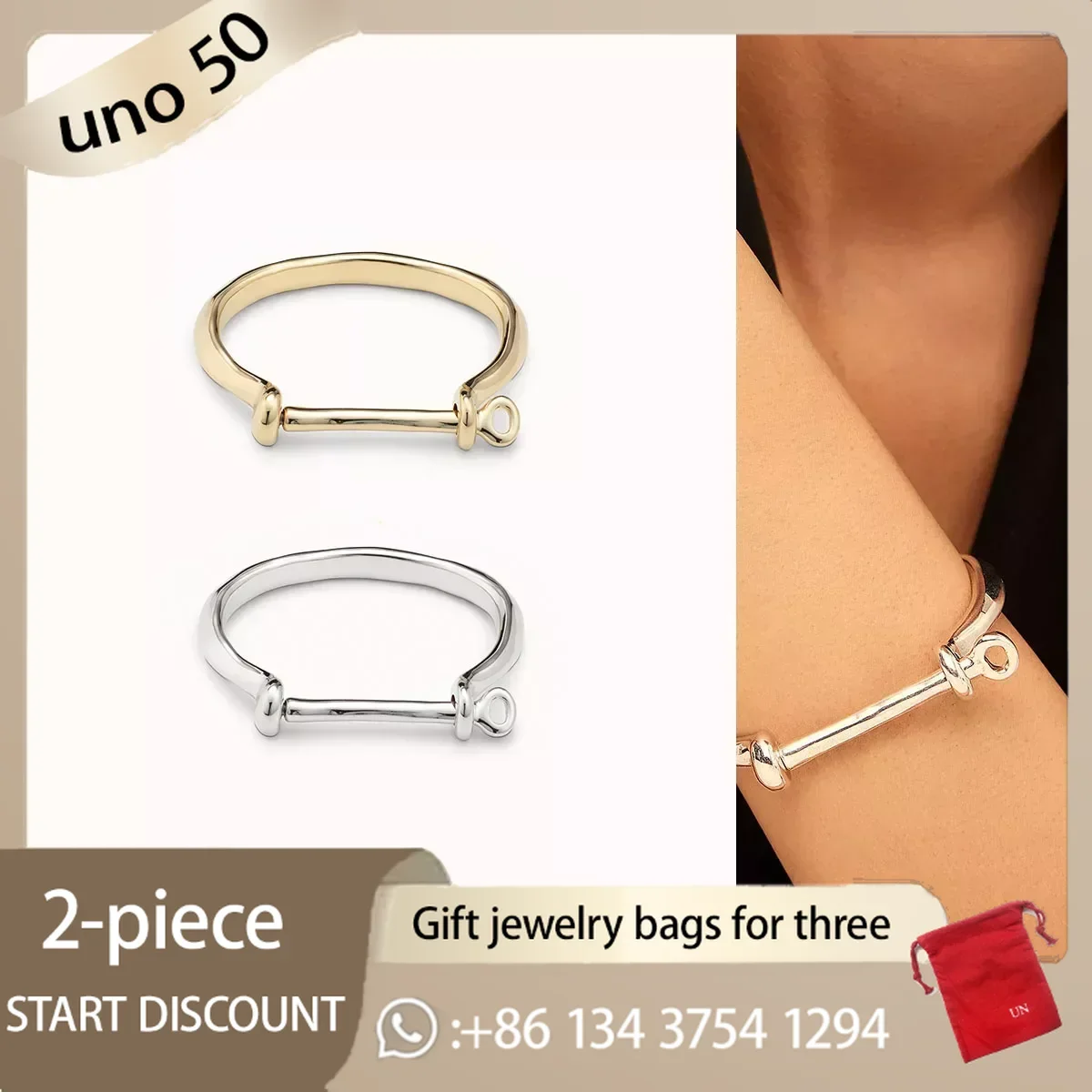 2024 UNO DE 50 Latest Fashion 925 Silver Bracelet For Women 520 Valentine's Day Jewelry Gifts