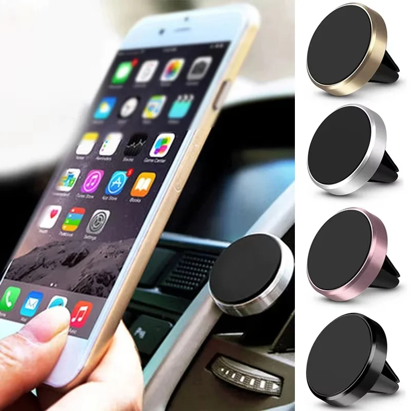 Air Vent Magnetic Car Mobile Phone Holder Magnet Smart Phone Stand Cell Phone GPS Bracket For IPhone Xiaomi Huawei Realme OPPO