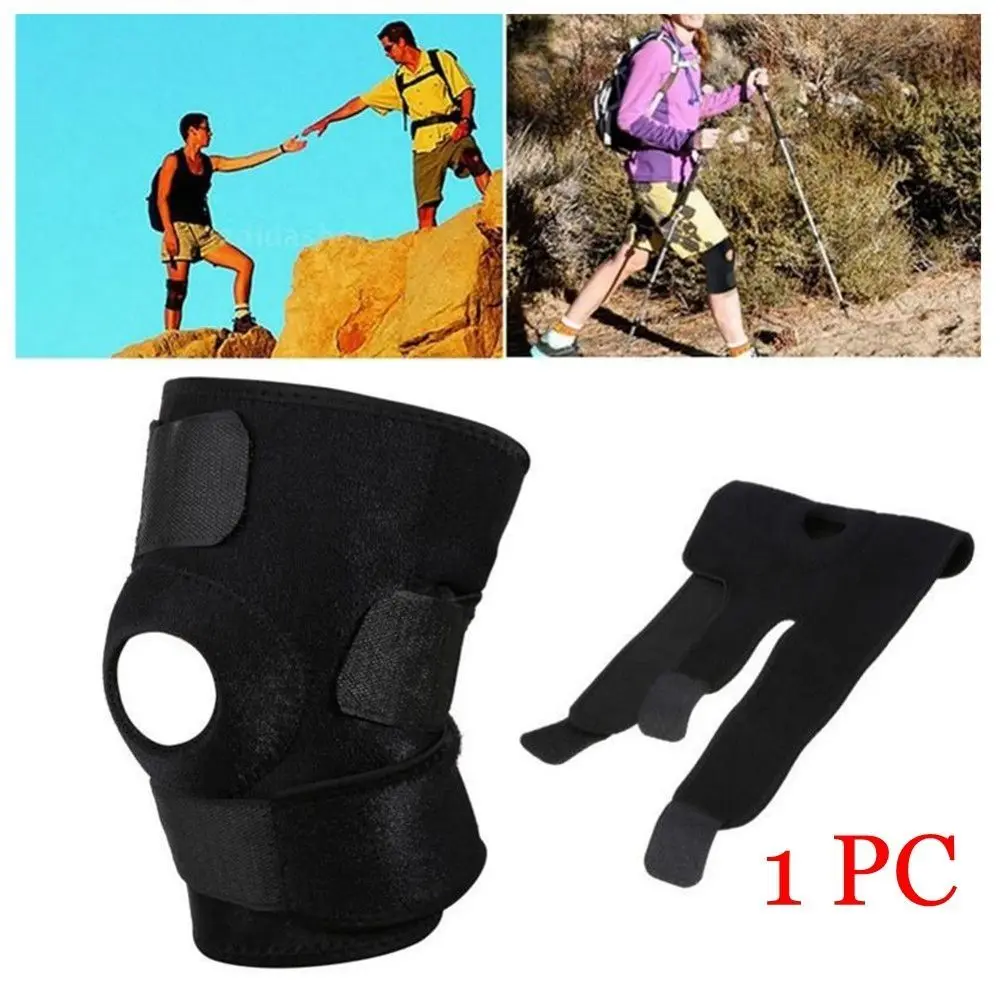 Gli sport da trekking regolabili caldi mantengono caldo il supporto del ginocchio avvolgere il tutore l\'artrite prevenire la protezione della rotula