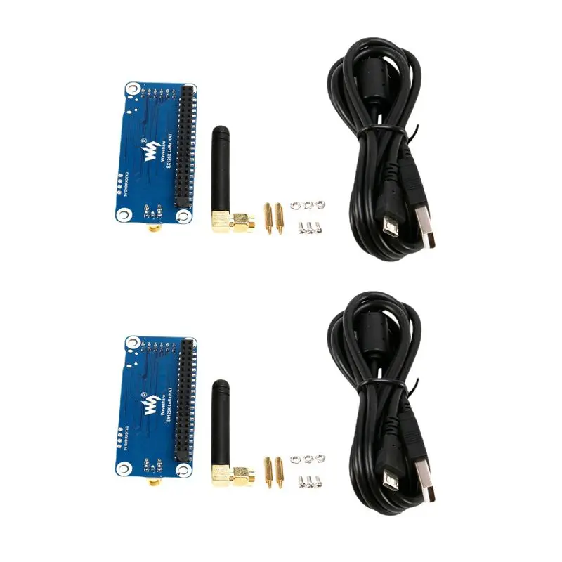 abuo-2x-waveshare-sx1262-lora-hat-para-raspberry-pi-cubre-la-banda-de-frecuencia-de-915mhz-con-modulacion-de-espectro-extendido