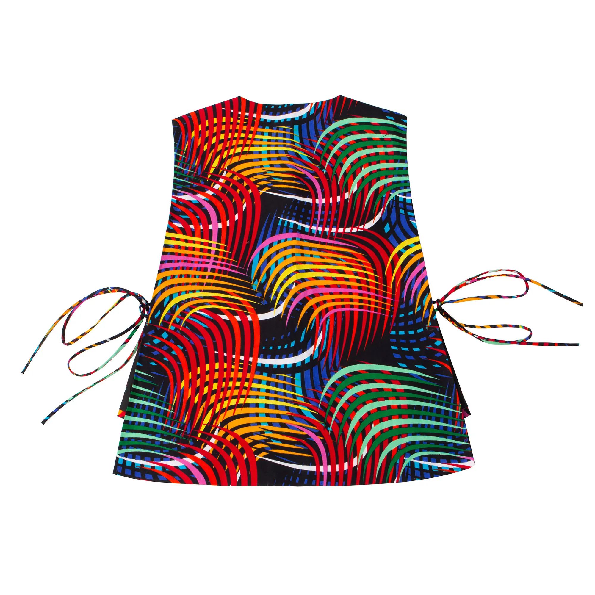 African Women Top Spring Sleeveless Blouse Ankara Four-pack button-up top Clothing for Women Ethnic style vest WY11077