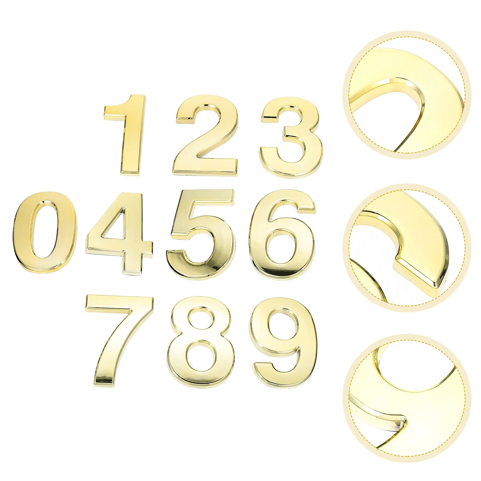 

10pcs House Number 0-9 Self Adhesive Waterproof Outdoor Door Numbers For Mailbox Apartment Hotel Yard Garden Sign Decor Address