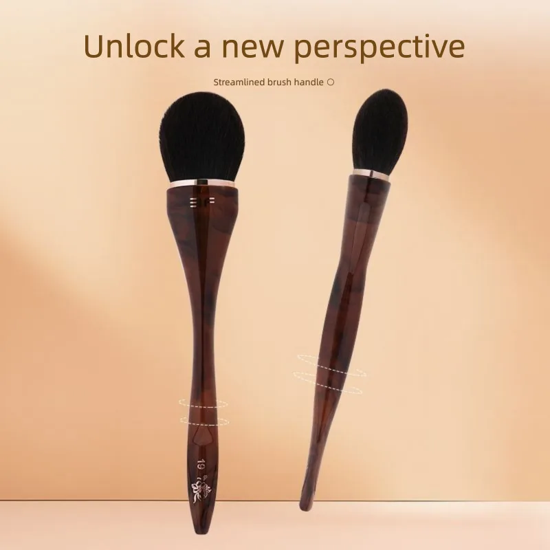 

Medella Series Makeup Brushes, Single-tube Soft Bristle Blush Brush, Profile Contouring Brush, And Blush Brush