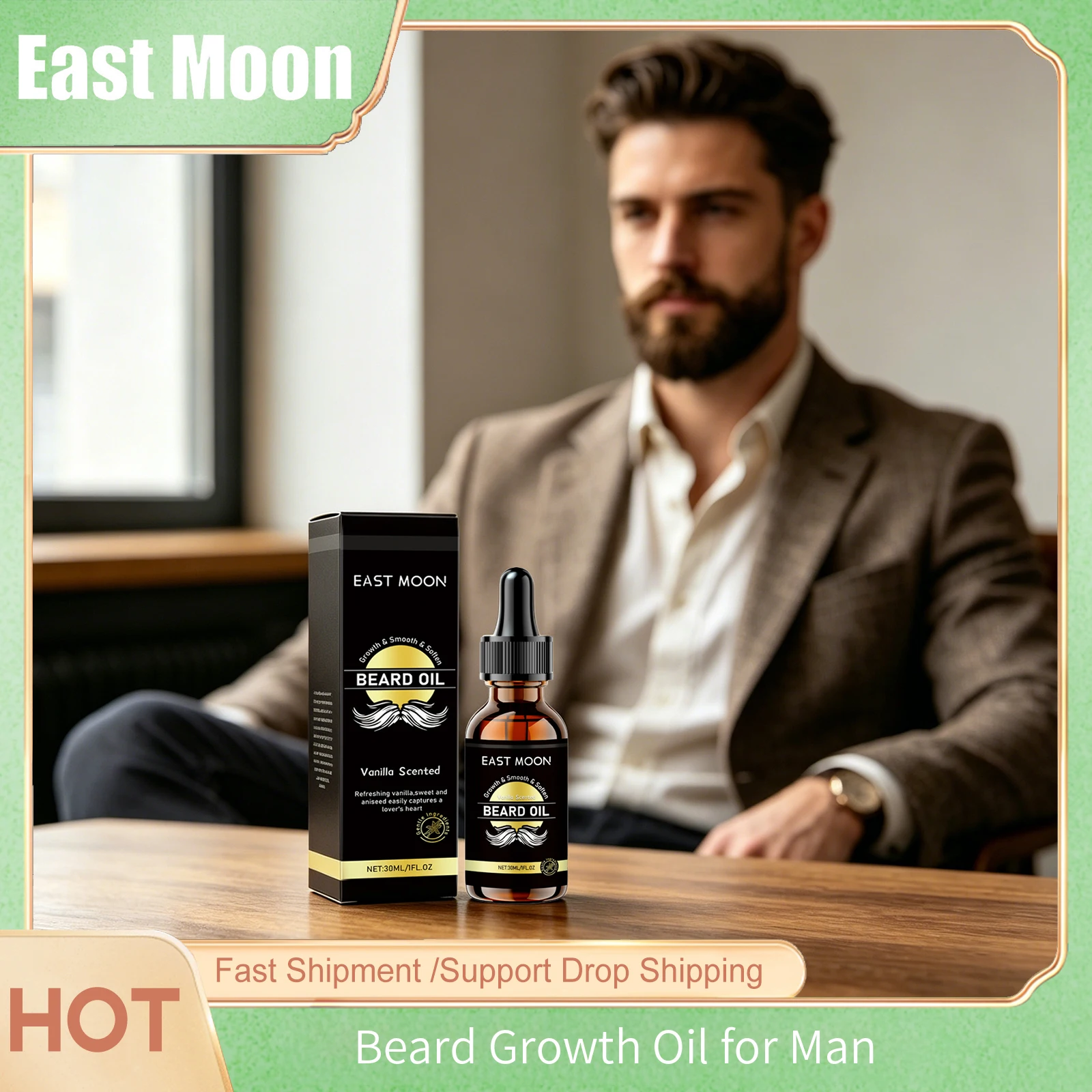 East Moon Argan Oil Men Beard  - Men'S Grooming Tonic 评论和价格