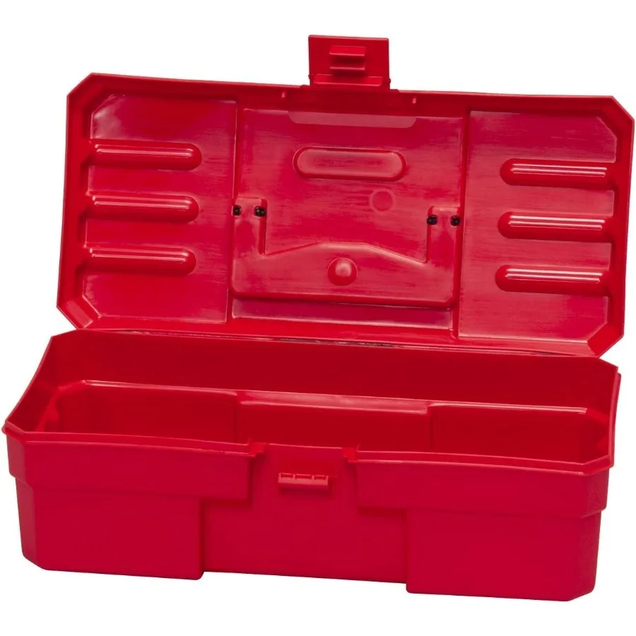 صندوق أدوات بلاستيكي ProBox مقاس 12 بوصة للأدوات هواية أو صندوق أدوات تخزين الحرف اليدوية موديل 09912 12 بوصة × 51 2 بوصة × 4 بوصة أحمر متين