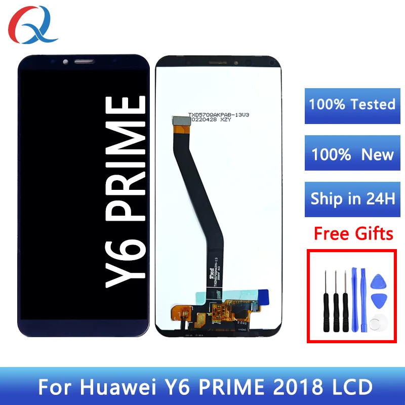 New Mobile phone lcds for Huawei Y6 prime 2018 screen replacement pantalla for huawei Y6 prime lcd ercan Y6 prime 2018 display