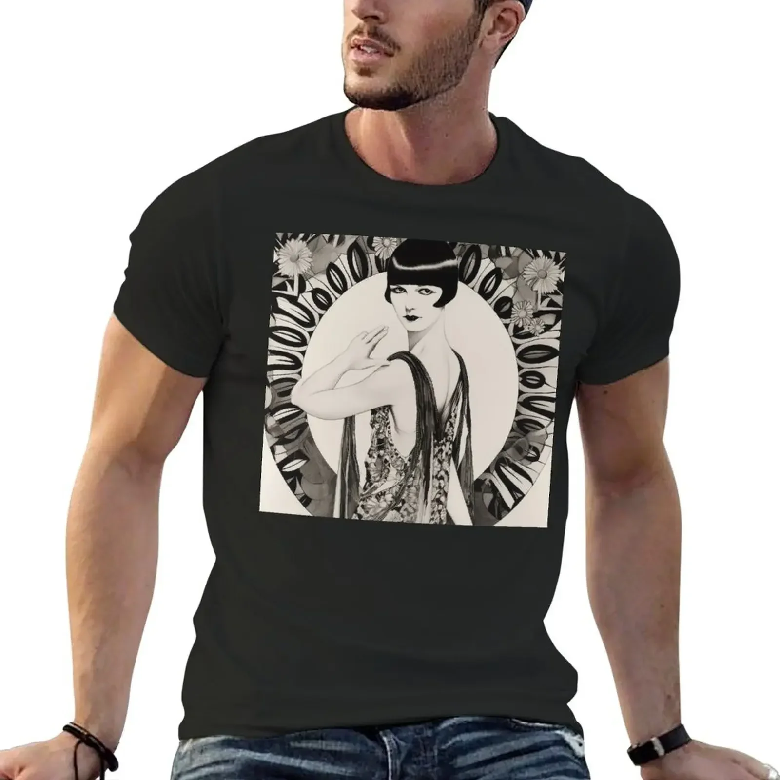 Louise Brooks T-Shirt baggy shirts sublime summer clothes t shirts for men cotton