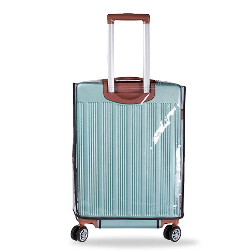 2 Pcs PVC Transparent Luggage Cover Waterproof Thicken Suitcase Protector Cover Portable Waterproof Suitcase Protector