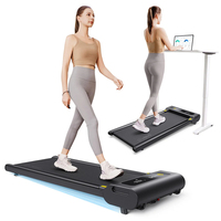 UREVO E3S Walking Treadmill with Incline Quiet 2.25 HP Motor LED Display Remote Control, 0.9-6.4 kmph Speed, 265lbs/120kg Weight