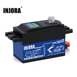 INJS014 14KG Metal Gear Digital Core Servo a basso profilo per 1/10 RC On-Road Touring Drift Car Tamiya Kyosho modello di elicottero